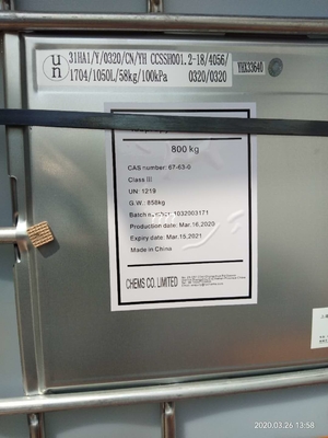 99.9% transparent no bad smell Isopropyl Alcohol manufacturer, liquid 99.9% Isopropyl Alcohol factory